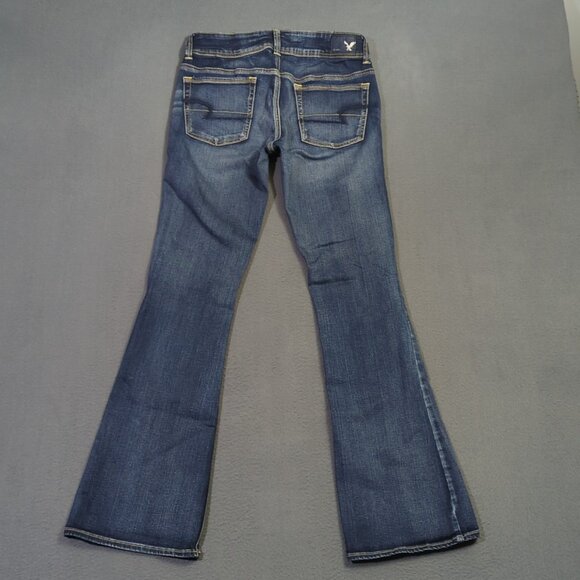 American Eagle Jeans Women's 8 Blue Kick Boot Denim - Picture 2 of 13